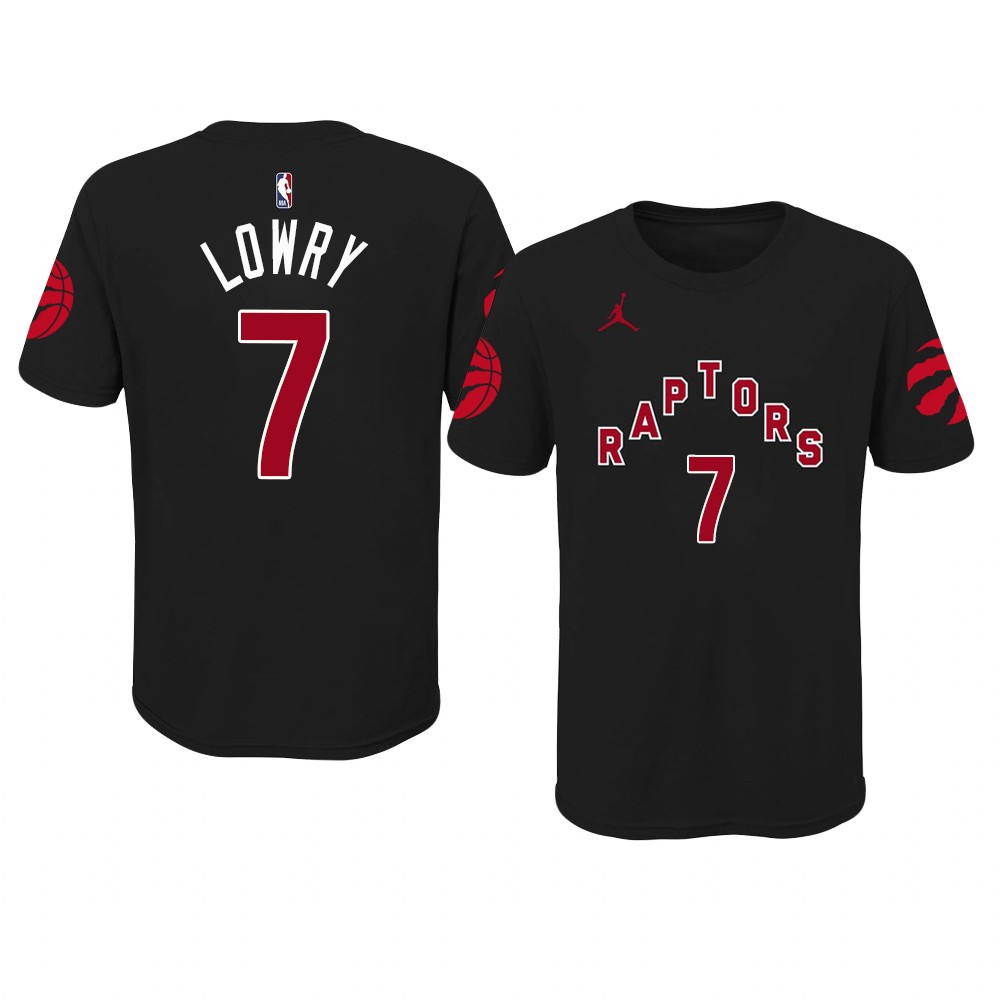Toronto Raptors Kyle Lowry 2021 Statement Edition T-Shirt Black Toronto Raptors Kyle Lowry 2021 Statement Edition T-Shirt Black