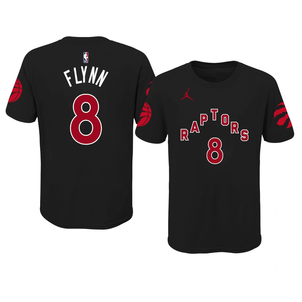 Toronto Raptors Malachi Flynn 2021 Statement Edition T-Shirt Black Toronto Raptors Malachi Flynn 2021 Statement Edition T-Shirt Black