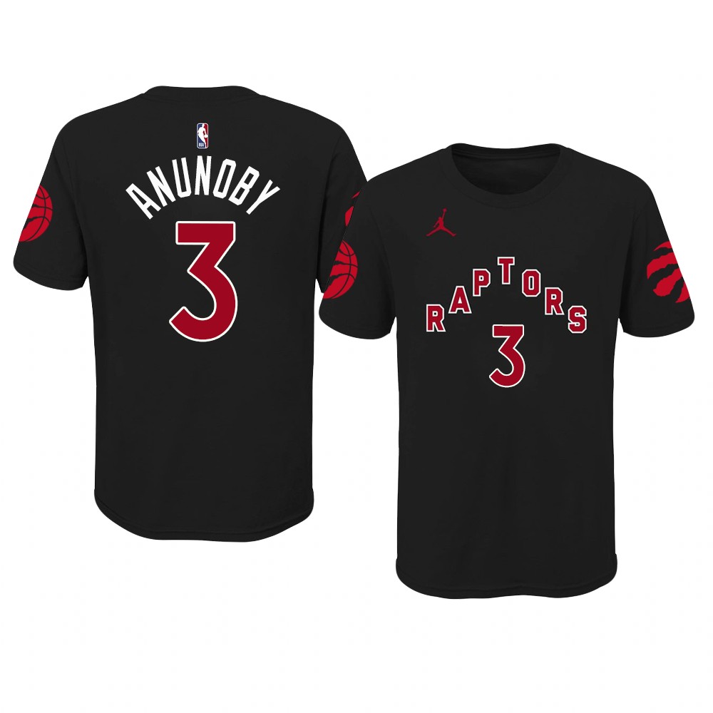 Toronto Raptors OG Anunoby 2021 Statement Edition T-Shirt Black Toronto Raptors OG Anunoby 2021 Statement Edition T-Shirt Black