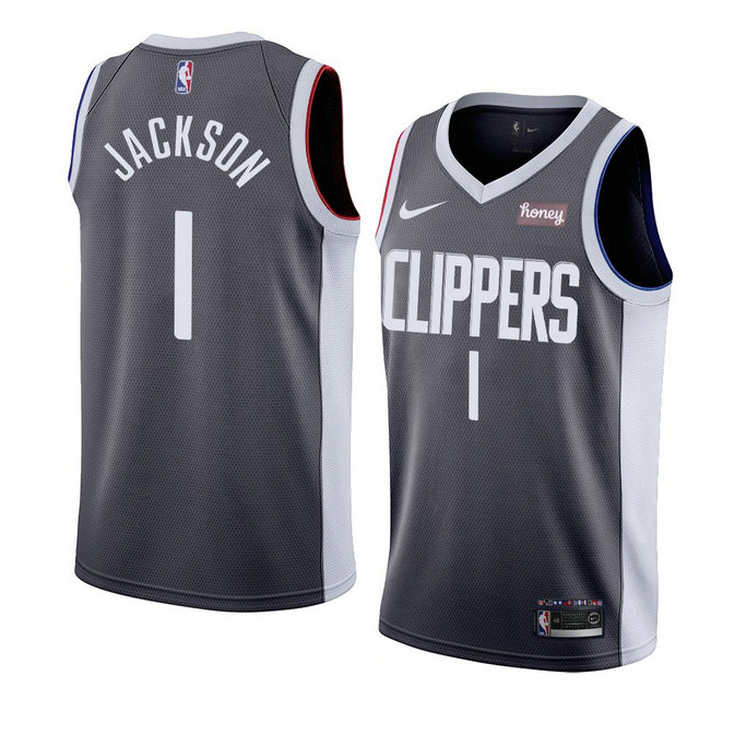 LA Clippers 2021 Reggie Jackson Earned Edition Swingman Jersey Black LA Clippers 2021 Reggie Jackson Earned Edition Swingman Jersey Black