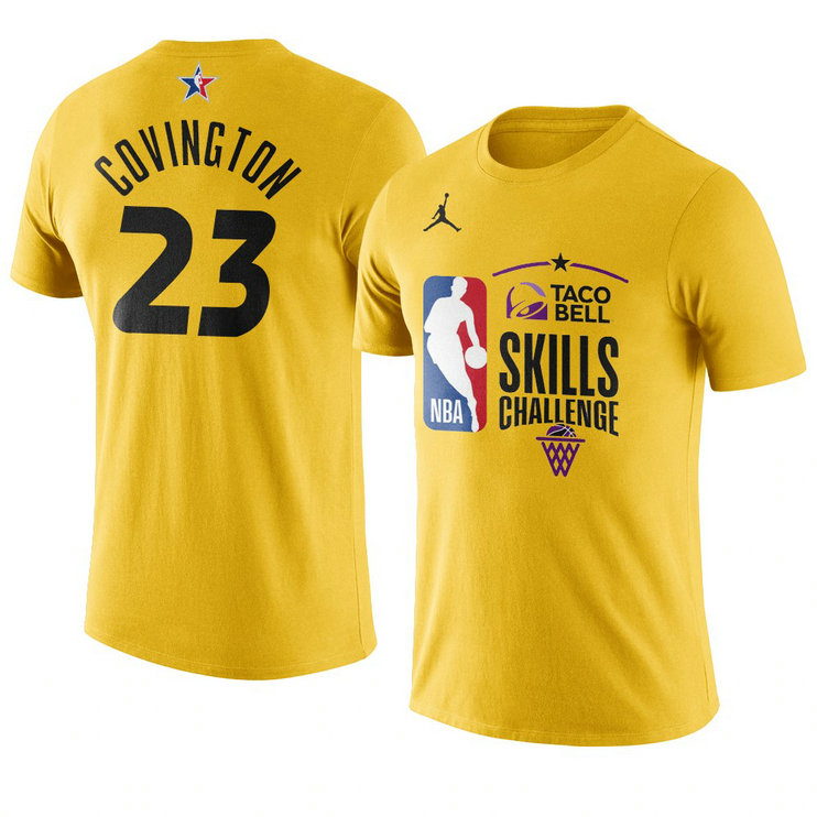 Portland Trail Blazers Robert Covington 2021 NBA All-Star Game Skills Challenge T-Shirt Gold