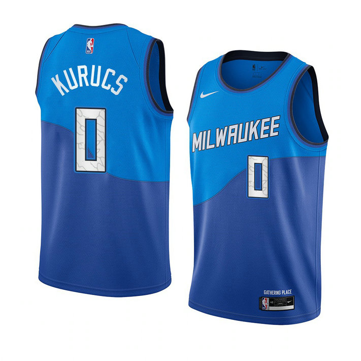 Milwaukee Bucks 2021 Rodions Kurucs City Edition Dri-FIT Swingman Jersey Blue Milwaukee Bucks 2021 Rodions Kurucs City Edition Dri-FIT Swingman Jersey Blue