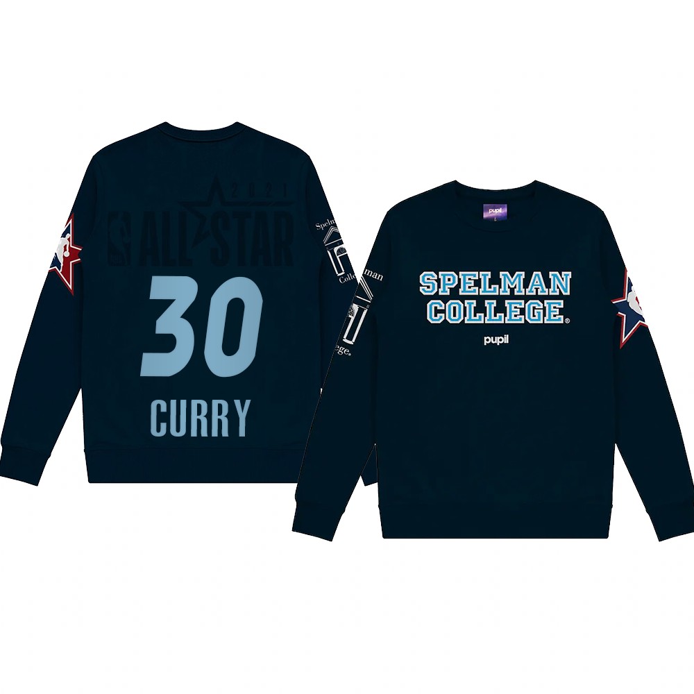 Stephen Curry Spelman College Pupil Pullover Sweater 2021 NBA All-Star Game x HBCU Collection Gray Stephen Curry Spelman College Pupil Pullover Sweater 2021 NBA All-Star Game x HBCU Collection Gray