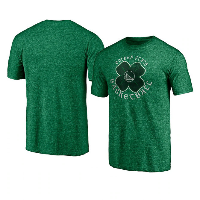 Golden State Warriors 2021 St. Patrick's Day Celtic T-Shirt Heather Green Golden State Warriors 2021 St. Patrick's Day Celtic T-Shirt Heather Green