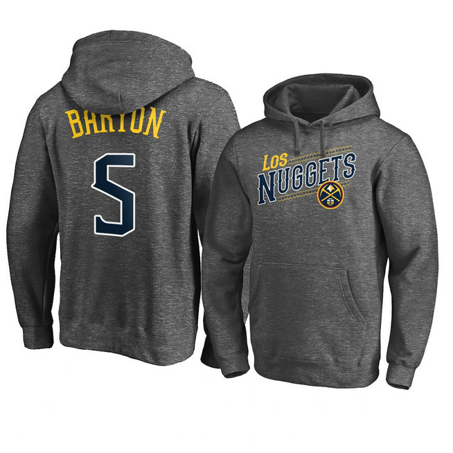 Denver Nuggets Will Barton 2021 Noches Ene-Be-A Core Pullover Hoodie - Charcoal