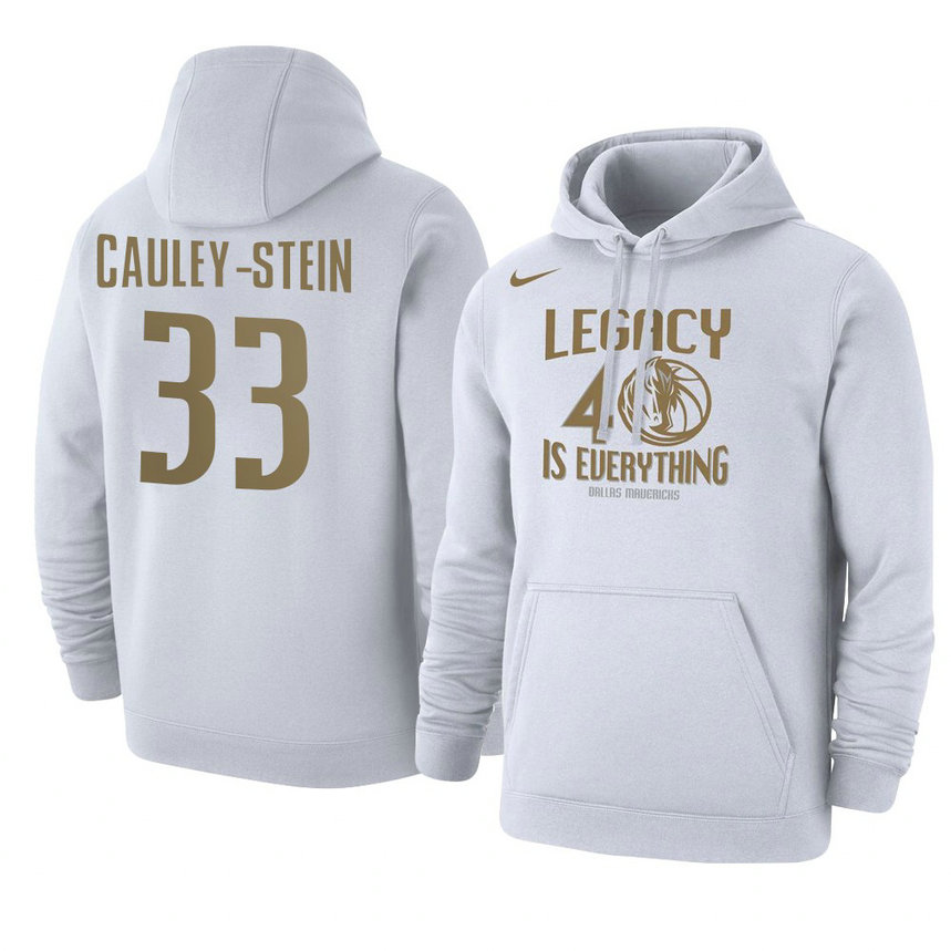 Dallas Mavericks Willie Cauley-Stein 2021 City Edition Story Club Hoodie - White