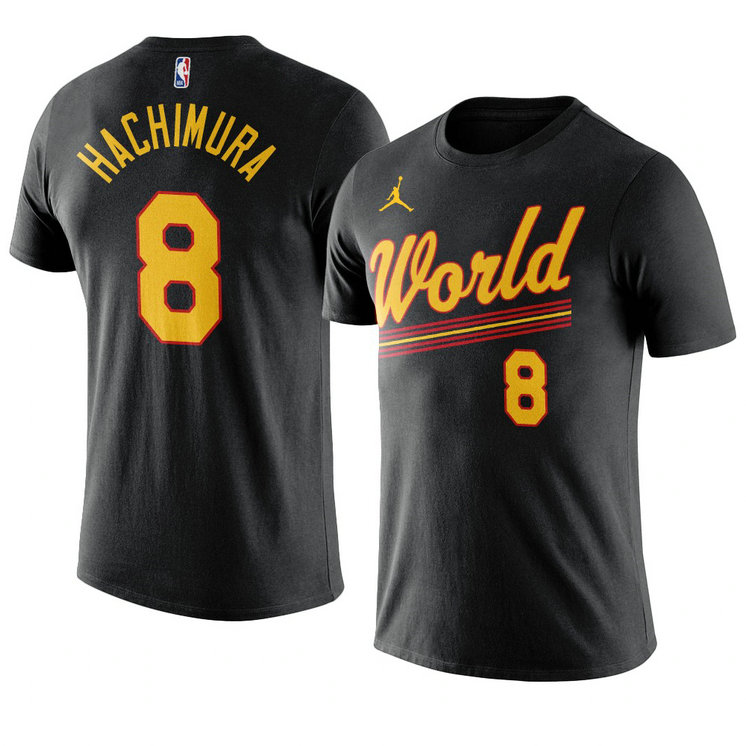 Washington Wizards Rui Hachimura 2021 NBA Rising Star World Team T-Shirt Black