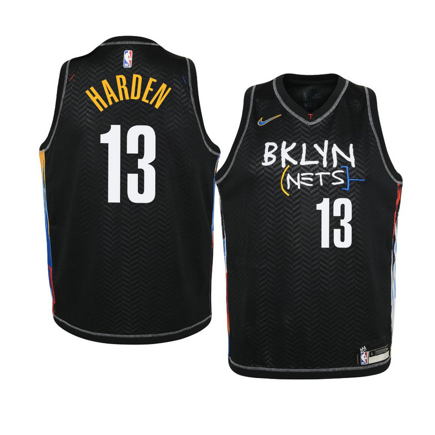 Youth Brooklyn Nets #13 James Harden 2021 City Edition Dri-FIT Gray Jersey Youth Brooklyn Nets #13 James Harden 2021 City Edition Dri-FIT Gray Jersey