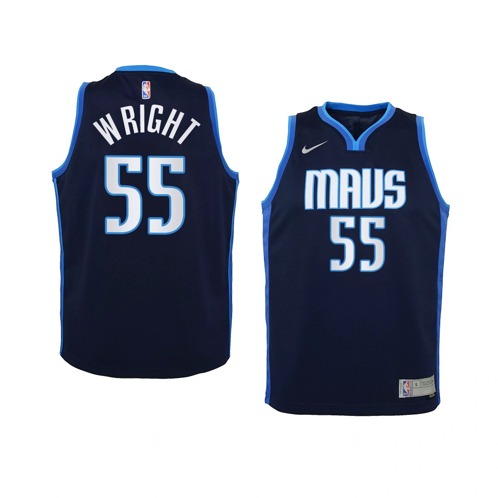 Youth Dallas Mavericks Delon Wright 2021 Earned Edition Swingman Navy Jersey Youth Dallas Mavericks Delon Wright 2021 Earned Edition Swingman Navy Jersey