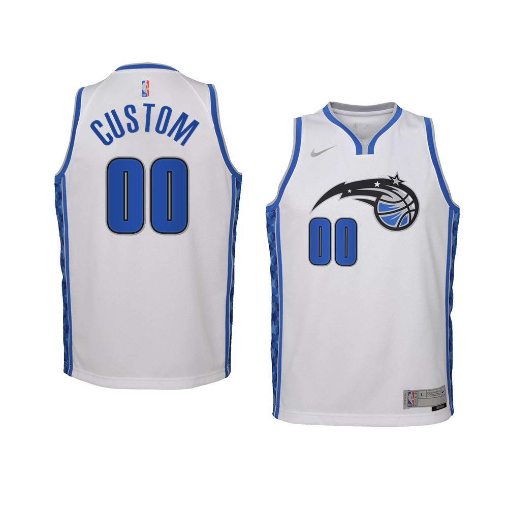 Youth Orlando Magic Custom 2021 Earned Edition Swingman White Jersey Youth Orlando Magic Custom 2021 Earned Edition Swingman White Jersey