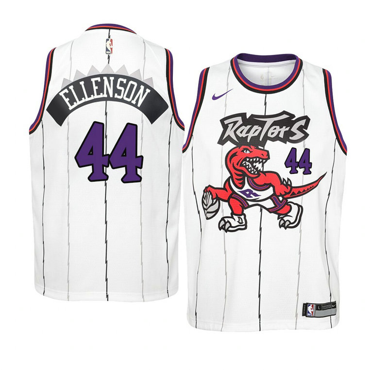 Youth Toronto Raptors #44 Henry Ellenson 2021 Hardwood Classics Jersey White
