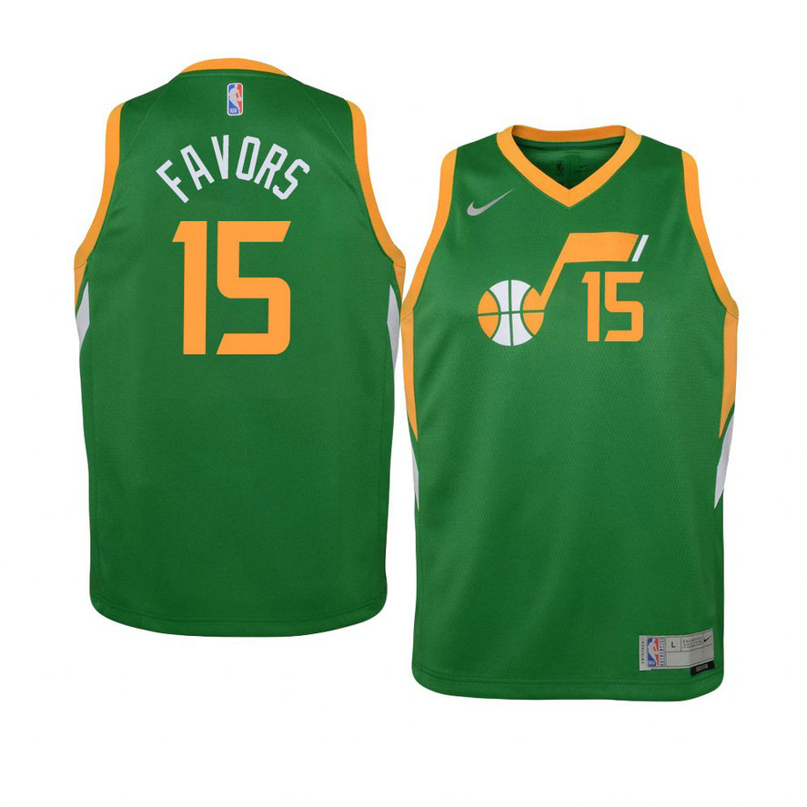 Youth Utah Jazz Derrick Favors 2021 Earned Swingman Green Jersey Youth Utah Jazz Derrick Favors 2021 Earned Swingman Green Jersey
