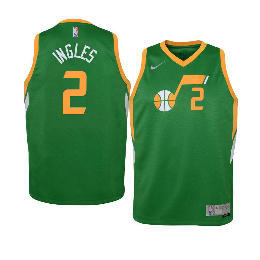 Youth Utah Jazz Joe Ingles 2021 Earned Swingman Green Jersey Youth Utah Jazz Joe Ingles 2021 Earned Swingman Green Jersey