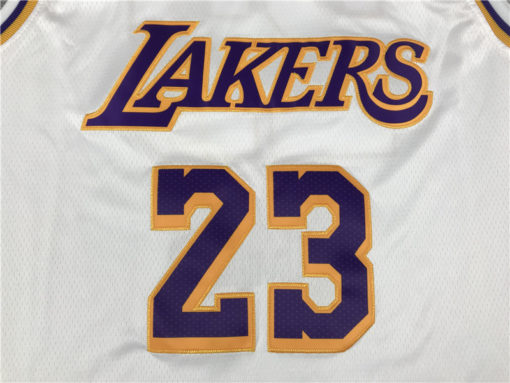 LeBron James 23 Los Angeles Lakers 2019-20 Association Edition White Jersey LeBron James 23 Los Angeles Lakers 2019-20 Association Edition White Jersey