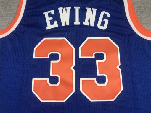 Patrick Ewing 33 New York Knicks Swingman Throwback Blue Jersey Patrick Ewing 33 New York Knicks Swingman Throwback Blue Jersey