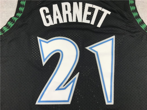 Kevin Garnett 21 Minnesota Timberwolves Retro Black Jersey Kevin Garnett 21 Minnesota Timberwolves Retro Black Jersey