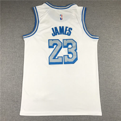 LeBron James 23 Los Angeles Lakers 2021 City Edition White Jersey LeBron James 23 Los Angeles Lakers 2021 City Edition White Jersey