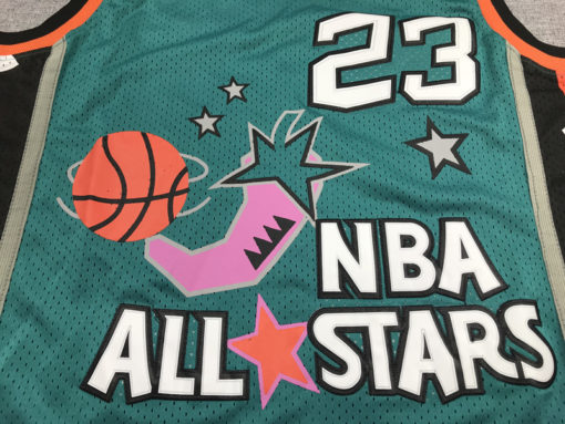 Michael Jordan 23 All Star Game 1996 Green Hardwood Classics Retro Jersey Michael Jordan 23 All Star Game 1996 Green Hardwood Classics Retro Jersey