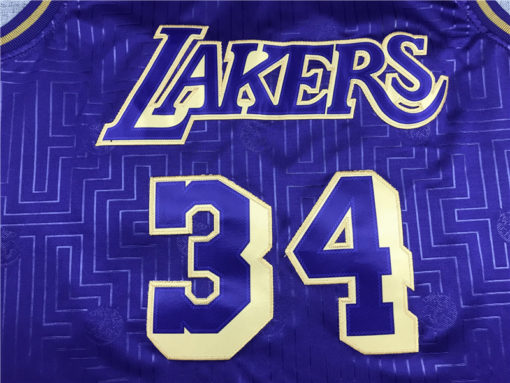 Shaquille O’Neal 34 Los Angeles Lakers Purple Year Of The Rat Limited Edition Jersey Shaquille O’Neal 34 Los Angeles Lakers Purple Year Of The Rat Limited Edition Jersey