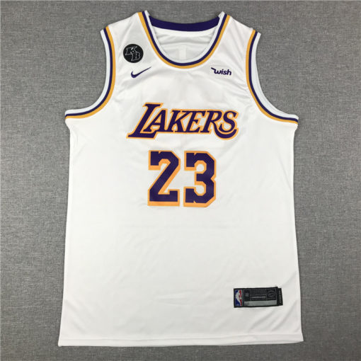 LeBron James 23 Los Angeles Lakers 2019-20 Association Edition White Jersey LeBron James 23 Los Angeles Lakers 2019-20 Association Edition White Jersey