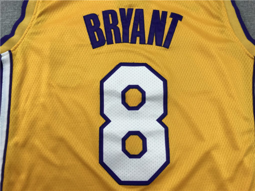 Kobe Bryant 8 Los Angeles Lakers Retro Retired Gold Edition Jersey Kobe Bryant 8 Los Angeles Lakers Retro Retired Gold Edition Jersey