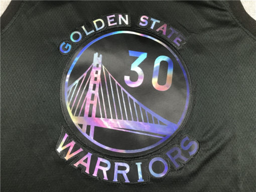Stephen Curry 30 Golden State Warriors Iridescent Black 2021 HWC Jersey Stephen Curry 30 Golden State Warriors Iridescent Black 2021 HWC Jersey