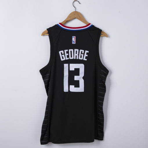 Paul George 13 Los Angeles Clippers 2020 Black Jersey Paul George 13 Los Angeles Clippers 2020 Black Jersey