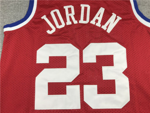 Michael Jordan 23 All-Star East 1989 Red Jersey Michael Jordan 23 All-Star East 1989 Red Jersey