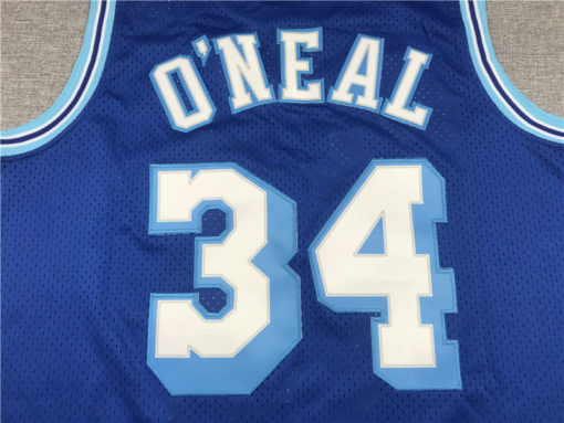 Shaquille O'Neal 34 Los Angeles Lakers 96-97 Swingman Blue Jersey Shaquille O'Neal 34 Los Angeles Lakers 96-97 Swingman Blue Jersey