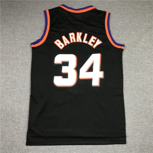 Charles Barkley 34 Phoenix Suns M&N Black Home Throwback Jersey Charles Barkley 34 Phoenix Suns M&N Black Home Throwback Jersey