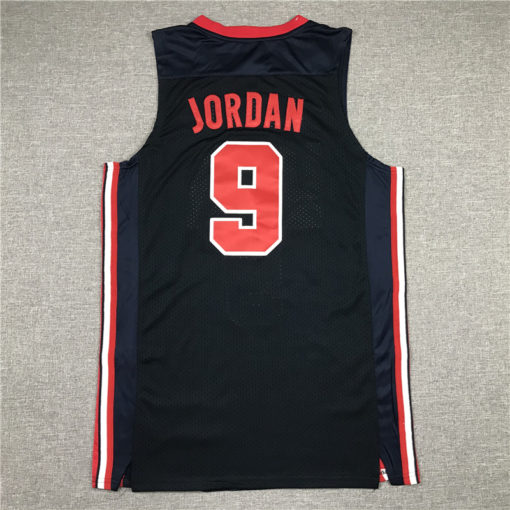 Michael Jordan 9 USA 92 Dream Team Dark Blue Jersey Michael Jordan 9 USA 92 Dream Team Dark Blue Jersey