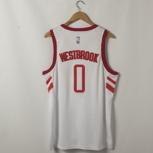 Russell Westbrook 0 Houston Rockets 2019-20 Jersey White-Association Edition Russell Westbrook 0 Houston Rockets 2019-20 Jersey White-Association Edition