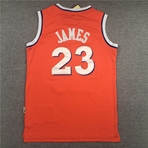LeBron James 23 Cleveland Cavaliers Orange Hardwood Classics Swingman Jersey LeBron James 23 Cleveland Cavaliers Orange Hardwood Classics Swingman Jersey