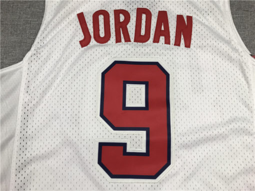 Michael Jordan 23 Dream Team 1992 USA Barcelona Olympic White Jersey Michael Jordan 23 Dream Team 1992 USA Barcelona Olympic White Jersey