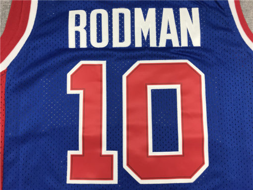Dennis Rodman 10 Detroit Pistons Royal 1988-89 Hardwood Classics Jersey Dennis Rodman 10 Detroit Pistons Royal 1988-89 Hardwood Classics Jersey
