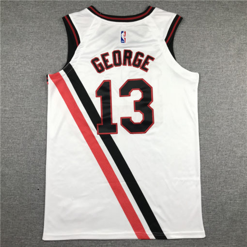 Paul George 13 Clippers 2019-20 White Throwback Buffalo Braves Jersey Paul George 13 Clippers 2019-20 White Throwback Buffalo Braves Jersey