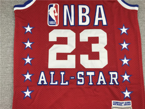 Michael Jordan 23 All-Star East 1989 Red Jersey Michael Jordan 23 All-Star East 1989 Red Jersey