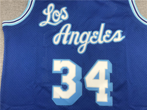 Shaquille O'Neal 34 Los Angeles Lakers 96-97 Swingman Blue Jersey Shaquille O'Neal 34 Los Angeles Lakers 96-97 Swingman Blue Jersey