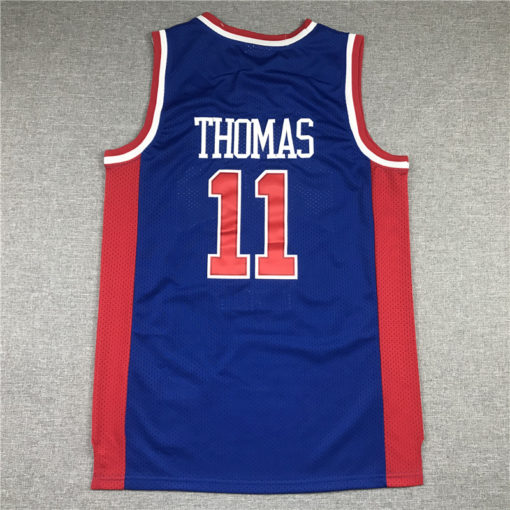 Isiah Thomas 11 Detroit Pistons M&N 1988-89 Hardwood Classics Blue Jersey Isiah Thomas 11 Detroit Pistons M&N 1988-89 Hardwood Classics Blue Jersey