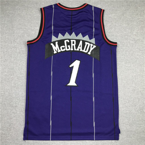 Tracy McGrady 1 Raptors 1998-99 Purple Hardwood Classics Jersey Tracy McGrady 1 Raptors 1998-99 Purple Hardwood Classics Jersey