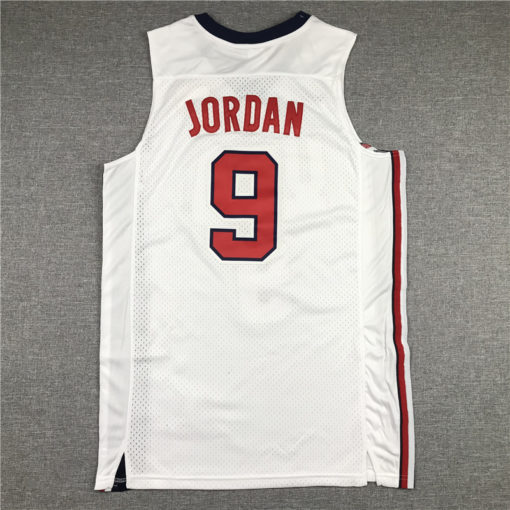 Michael Jordan 23 Dream Team 1992 USA Barcelona Olympic White Jersey Michael Jordan 23 Dream Team 1992 USA Barcelona Olympic White Jersey
