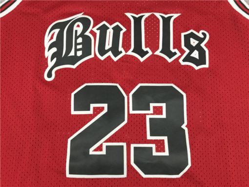 Michael Jordan #23 Chicago Bulls Red Old English Jersey Michael Jordan #23 Chicago Bulls Red Old English Jersey
