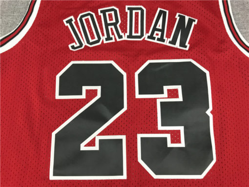 Michael Jordan #23 Chicago Bulls Red Old English Jersey Michael Jordan #23 Chicago Bulls Red Old English Jersey