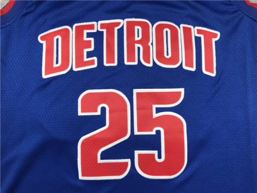 Derrick Rose 25 Detroit Pistons 2020 Blue Icon Edition Jersey Derrick Rose 25 Detroit Pistons 2020 Blue Icon Edition Jersey