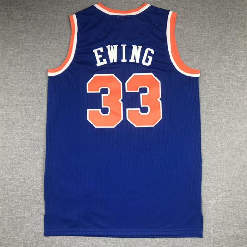 Patrick Ewing 33 New York Knicks Swingman Throwback Blue Jersey Patrick Ewing 33 New York Knicks Swingman Throwback Blue Jersey