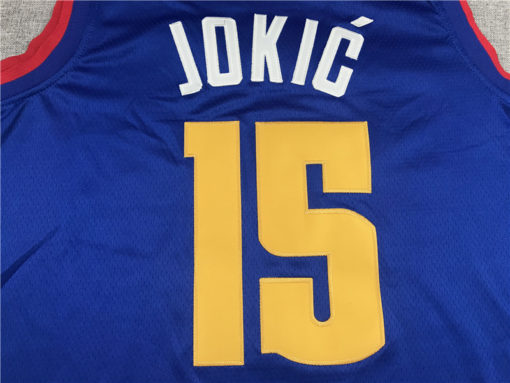Nikola Jokic 15 Denver Nuggets 2019-20 Statement Edition Blue Jersey Nikola Jokic 15 Denver Nuggets 2019-20 Statement Edition Blue Jersey