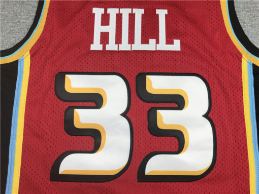 Grant Hill 33 Detroit Pistons 1990s Vintage Red Jersey Grant Hill 33 Detroit Pistons 1990s Vintage Red Jersey