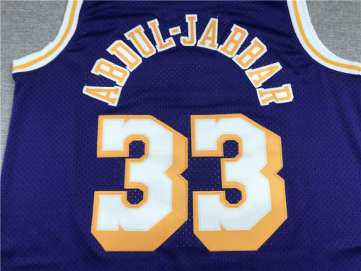 Abdul-Jabbar 33 Los Angeles Lakers Kareem Purple M&N Jersey Abdul-Jabbar 33 Los Angeles Lakers Kareem Purple M&N Jersey
