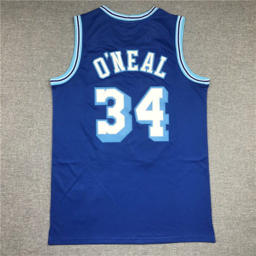 Shaquille O'Neal 34 Los Angeles Lakers 96-97 Swingman Blue Jersey Shaquille O'Neal 34 Los Angeles Lakers 96-97 Swingman Blue Jersey