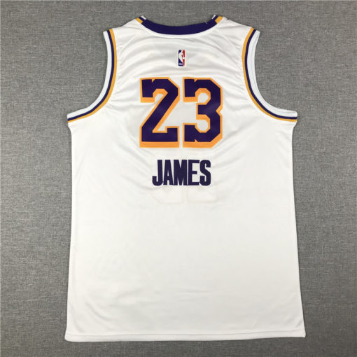 LeBron James 23 Los Angeles Lakers 2019-20 Association Edition White Jersey LeBron James 23 Los Angeles Lakers 2019-20 Association Edition White Jersey
